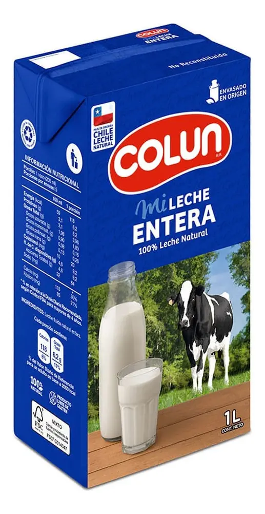 Leche entera Colún